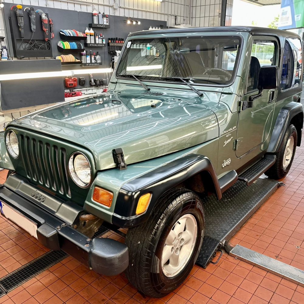 Jeep wrangler komplettaufbereitung